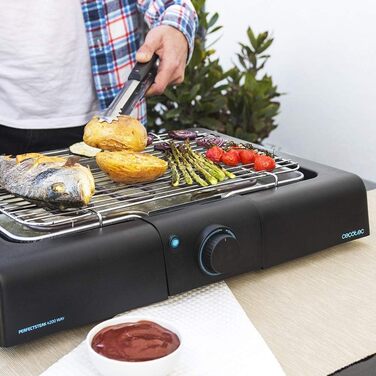 Електричний гриль Cecotec PerfectSteak 4200 Way, настільний, 2400 Вт, нержавіюча сталь, регульована висота, піддон для жиру, регулювання температури