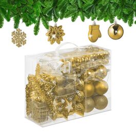 Relaxdays Set of 100 Christmas Baubles
