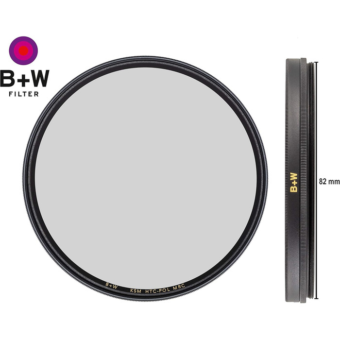 Поляризаційний фільтр B+W Zirkularer Käsemann (82mm) - професійний, багатошарове покриття MRC, F-Pro