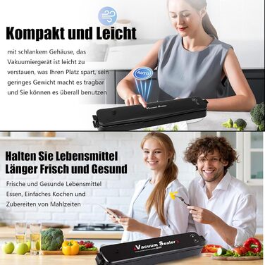 Вакуумний пакувальник Idudu: для продуктів, м'яса, овочів та фруктів. 8 шт. пакетів 25x17 см.