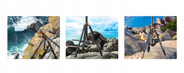 Штатив K&F Concept T254A7 + FH-03, 231 см, чорний