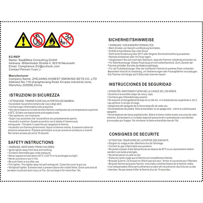 Лампа-пальник Promise з регульованим полум'ям Jet Flame, наповнювана бутаном, для свічок, приготування їжі, гриля, зварювання, полювання (чорна)