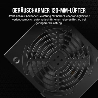Блок живлення Corsair CX550 ATX 550W, 80 Plus Bronze, низький рівень шуму, чорний