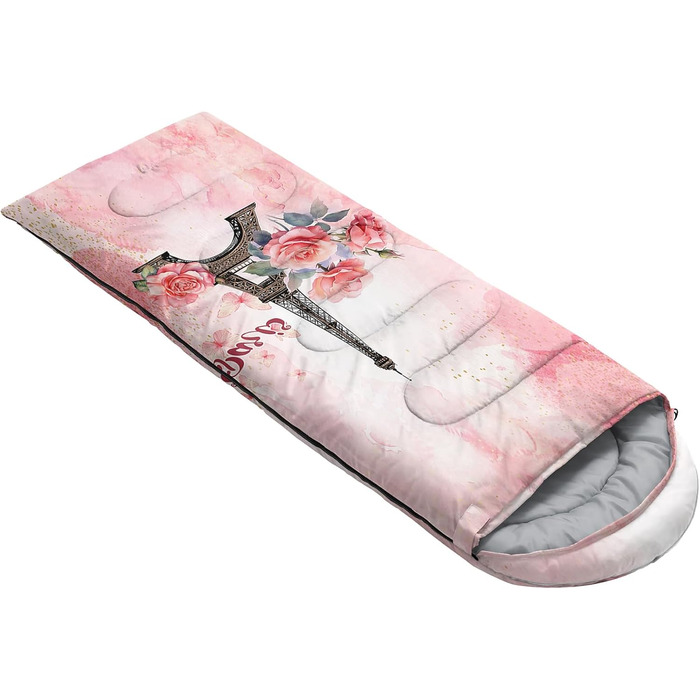 Спальні мішки QOOMO для кемпінгу, 3 сезони, для дорослих та дітей, легкі, водонепроникні, для подорожей та відпочинку на природі