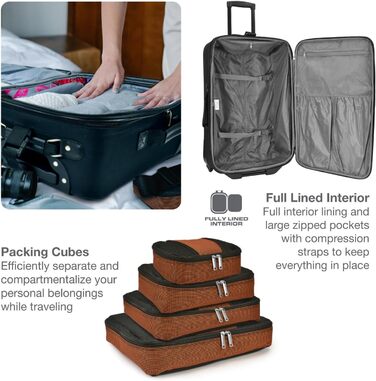 Чемодан на колесах Travel Select Amsterdam Sunset Chevron сірий, універсальний розмір