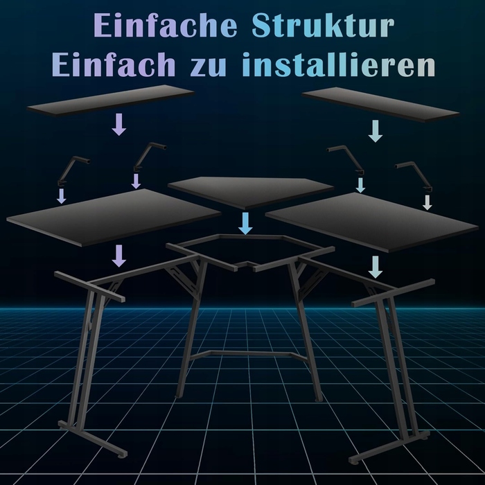 Ігровий стіл AUFUN, 130 x 73 x 50 см