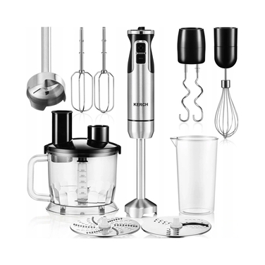 Погружний блендер Kerch Active 1800W, 800 Вт, сріблястий/сірий