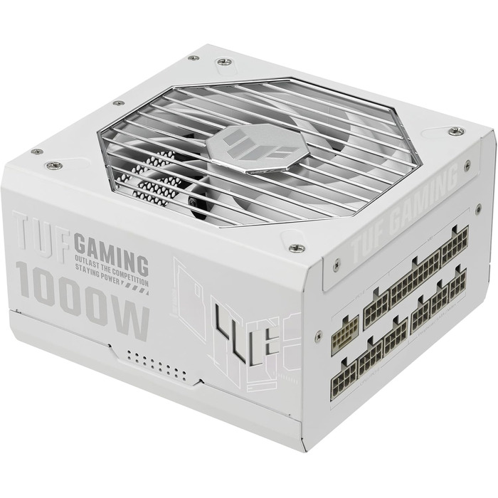 Блок живлення ASUS TUF Gaming 1000W Gold, білий, сертифікація 80 PLUS Gold