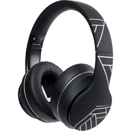 PowerLocus P6 Bluetooth навушники Over-Ear, бездротові з супер басами, 40 годин відтворення, мікрофон, голосовий асистент, активне шумопоглинання для iPhone, Samsung, iPad, PC, Laptop, TV, чорний/срібний