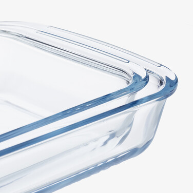 Relaxdays Set of 2 Casserole Dishes made of Glass