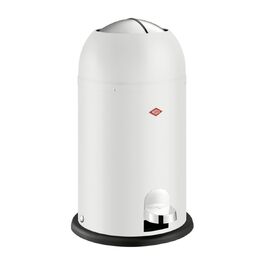 Сміттєвий відер WESCO Kickmaster Junior з педаллю та доводчиком, 12 л, сталь, білий матовий