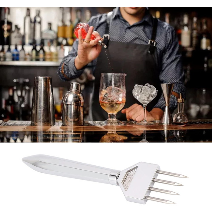 Ice Pick, Stainless Steel Ice Pick Tool, Bar Tool, Manual Ice Crusher, Ice Breaker, Ice Carving Tool for Kitchen, Bar, Restaurant (457 x 457 cm / 179.9 x 179.9 inches)