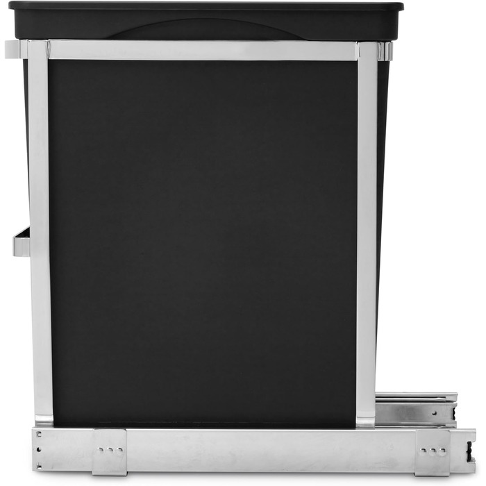 Висувний сміттєвий контейнер для сортування simplehuman CW1016, 35 л, 2 секції, сталева рама, вбудований в кухонну шафу
