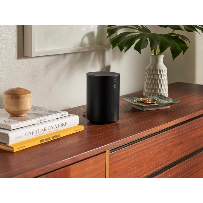 Sonos Era 100: Розумна колонка Wi-Fi/Bluetooth з Alexa, чорна