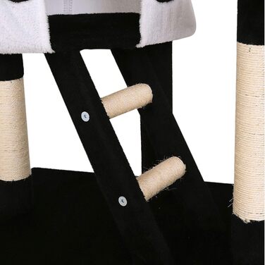 Дряпка для котів Lionto XXL з сизалю та плюшу, 230-250 см: комплектація з гамаком, тунелем, печерою та іграшками