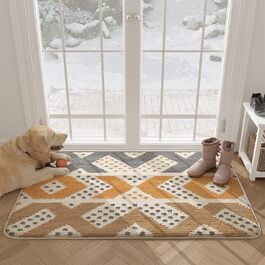 Килимок для дому Color G 50x80 см, жовтий, антиковзаючий, для входу, миється