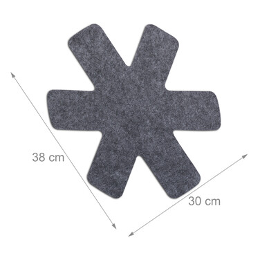 Relaxdays 8-Piece Felt Pan Protectors