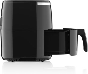 Аерофритюрниця VERTENZ Taste 50, 5 л, 1400 Вт, 8 програм, LED-екран, антипригарний кошик, без масла, чорна