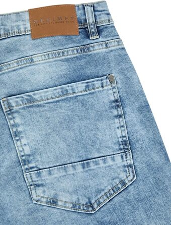 Чоловічі джинси DENIMFY Stretch Straight Fit Miro - бавовна, денім, синій, чорний, сірий (30-42 розміри)