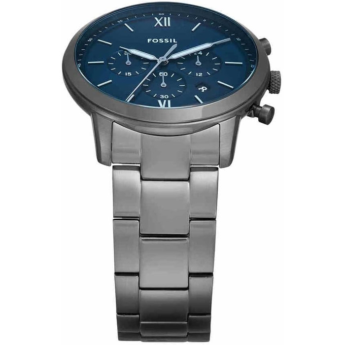 Годинник чоловічий Fossil Neutra Chronograph, сріблястий браслет з нержавіючої сталі, кварцовий механізм