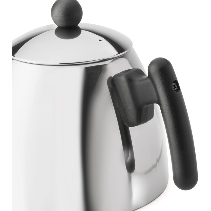 Bredemeijer Classic double-walled stainless steel teapot, 1.2 Liter, black handle