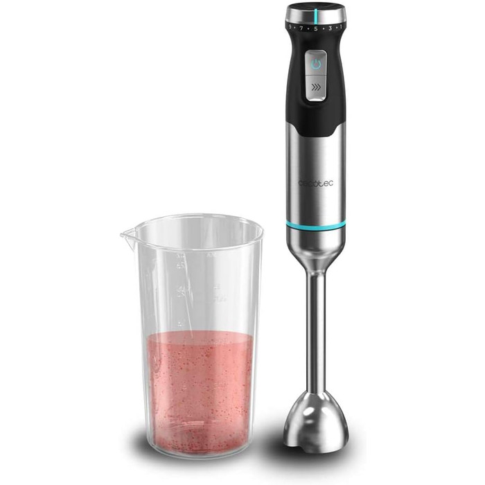Блендер Cecotec Stabmixer Power TitanBlack 1500 XL PerfectCream & Crush з технологією CrossBlades, 2300 Вт