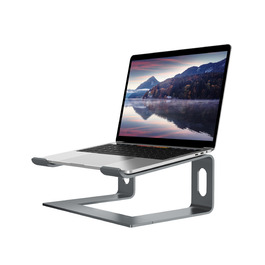 Підставка для ноутбука Alashi настільна, алюмінієва, ергономічна, сіра (10-15.6 дюймів)