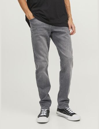 Джинси чоловічі JACK & JONES JJIGLENN Original SQ 349 Noos, чорний денім, Streetwear, розмір 32W/30L