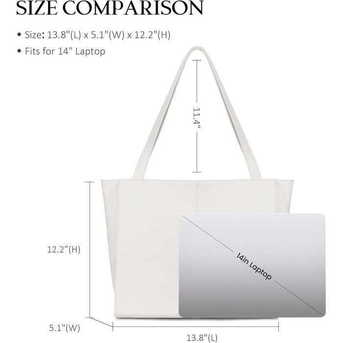 Сумка жіноча шкіряна befen Shopper для ноутбука 14