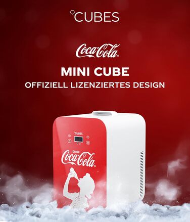 Міні-холодильник Coca-Cola 9.3л з LCD-дисплеєм: Автомобільний та побутовий, тихий та енергоефективний 12V/220V