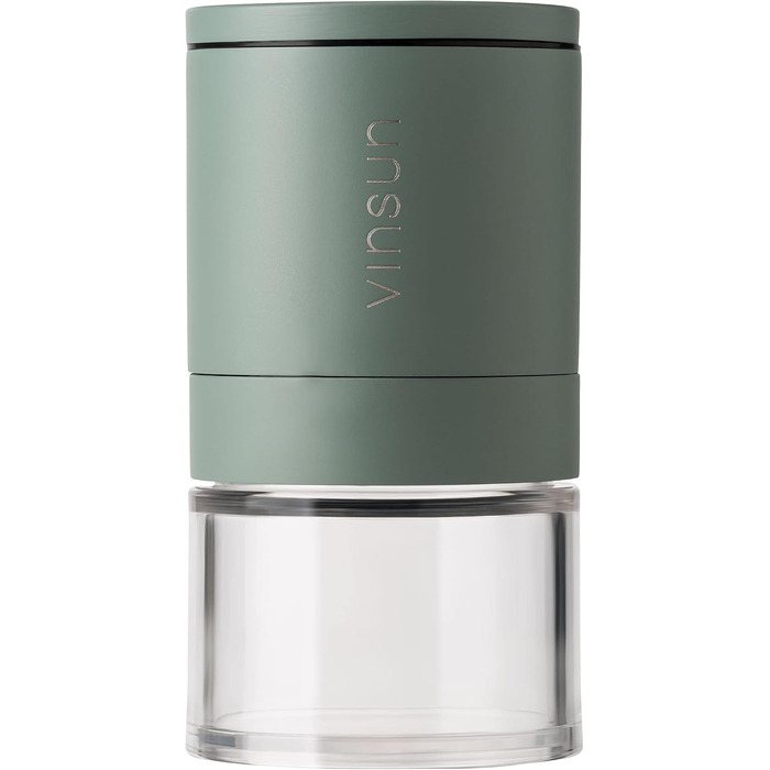 Набір з 2 мельниць для солі та перцю Vinsun - ручні, з регульованим керамічним жорном, нержавіюча сталь, ø51x100mm