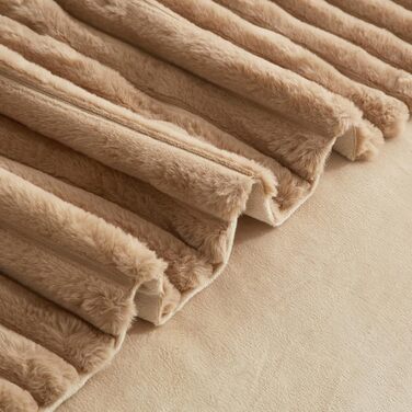 Плед Луофанфей з м'якого плюшу, 180x200 см, салатовий/кремовий, з ефектом 'пухирців', теплий, флісовий, для ліжка, дивану, софи, кімнати, офісу