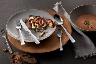 ZWILLING Swing Cutlery Set, 68-piece, for 12 people, 18/10 stainless steel, polished flatware, dishwasher-safe, Silver