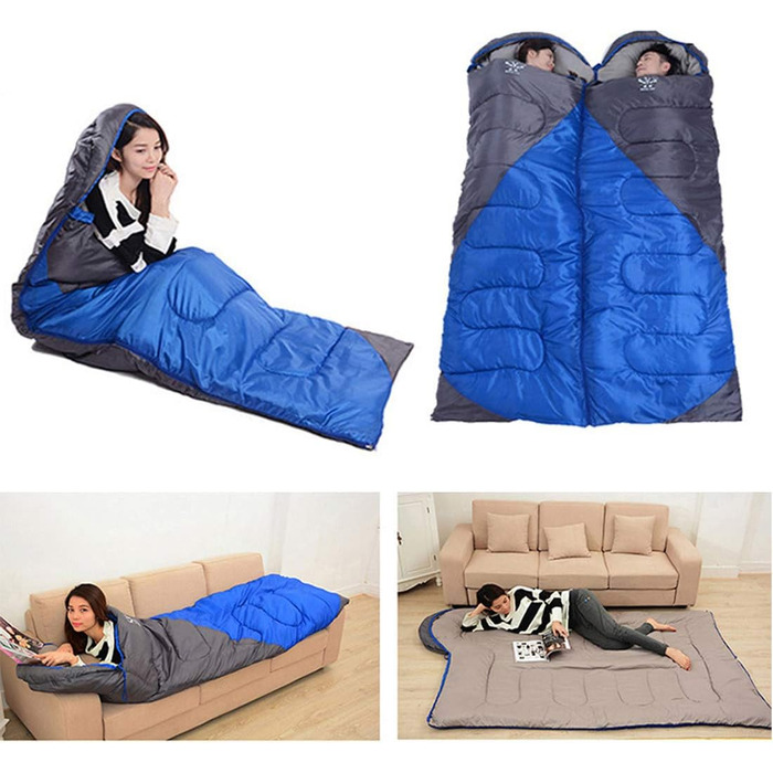Camping Sleeping Bag, 4-Season, Waterproof, Outdoor Hiking, Backpacking, Travel Sleeping Bag, Portable Mummy Sleeping Bags for Adults, Kids