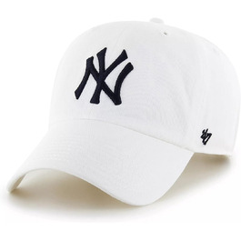Кепка бейсболка New York Yankees Clean Up MLB, регульована, біло-темно-синя