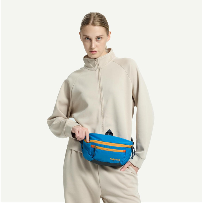 Легка туристична поясна сумка на 2.5L, водонепроникна, для жінок та чоловіків (різдвяна колекція), колір: Горизонт Блакитний