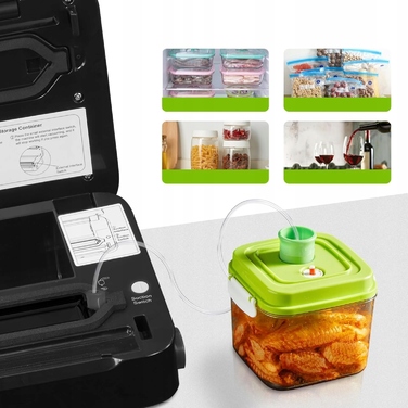 Вакууматор для продуктів та приготування їжі Bonsenkitchen VS3802, 125 Вт
