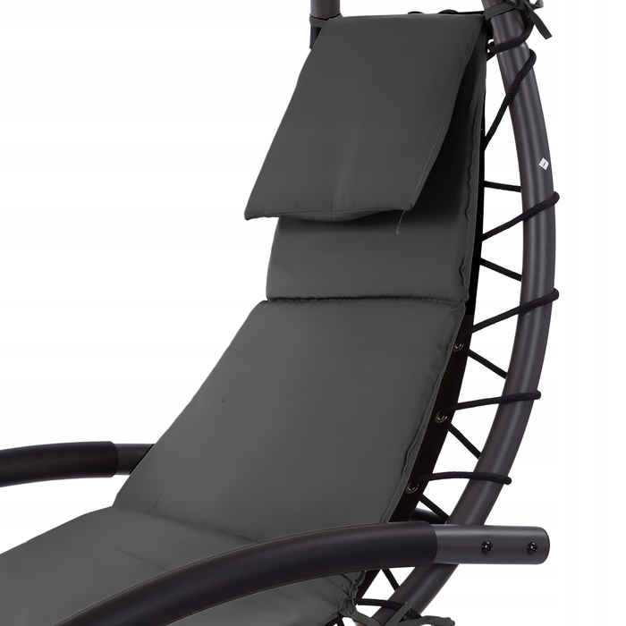 Садовий підвісний шезлонг-гойдалка MultiGarden PH158A, сірий