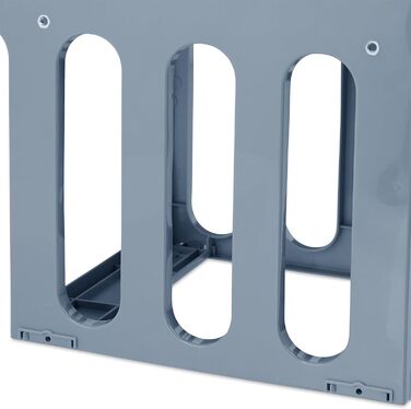 Вбудований відрізок для сміття Relaxdays для кухні, висувний, для під шафки, 15 л + 2x8 л, пластик, сірий