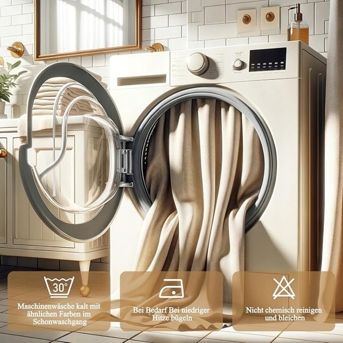 Текстильна штора для ванни, сіра, 180x180 см, на кільцях