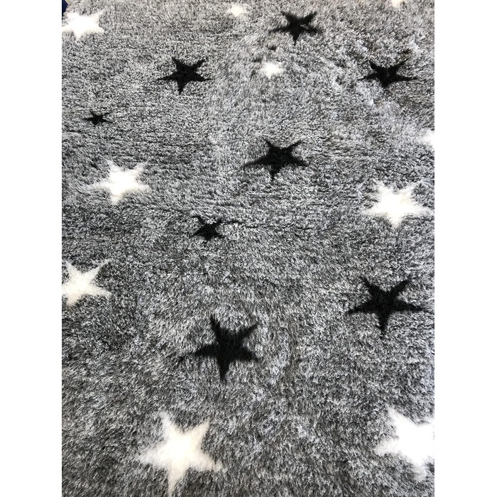 Килимок для собак Elropet Premium 30mm, антиковзаючий, для маленьких та великих собак, Vet Bed, розмір S (80x50 см), сірий зірки