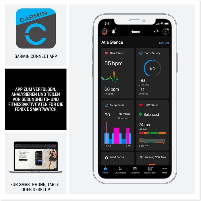 Garmin fēnix 8 – Мультиспортивний смарт-годинник, 1.3' AMOLED дисплей, до 10 днів роботи від акумулятора, 80+ спортивних/зовнішніх додатків, топографічні карти, ЕКГ, телефонні дзвінки, музика, ліхтарик (fenix E, 47 мм, нержавіюча сталь/чорний)