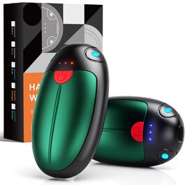 Електричні грілки для рук, набір 2 шт. USB, 20 годин тепла, 3 температурні режими, для спорту та Raynaud's, зелені