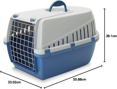 Транспортний бокс для тварин Savic Trotter 2, антрацит/сірий, 56x38x33 см