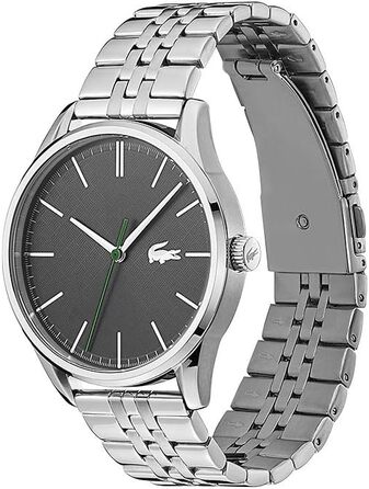 Годинник чоловічий Lacoste Vienna 2011073 кварцовий з сріблястим браслетом з нержавіючої сталі