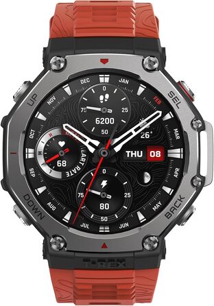 Amazfit T-Rex 3 Lava – розумний годинник для активного відпочинку з GPS та AMOLED дисплеєм
