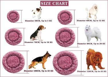 Крісло-гніздо для собак XXXL, Рожеве. Крісло-лежанка для собак з антистресовим покриттям, знімний та пральний чохол, 115 см