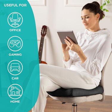 Ортопедична подушка для сидіння Flowen: для спини, геморою, офісного крісла, авто, спини та комфорту