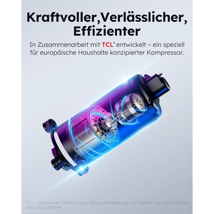 Електричний осушувач повітря 50L/24H для підвалу та приміщень до 125 м², з таймером, шлангом та фільтром, гарантія 10 років Gar