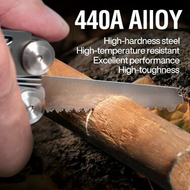 MIAOKE Multitool 23 in 1 with Premium Gift Box, including Screwdrivers, Saw, Bottle Opener, Pliers, Camping Knife. Cool Gadgets for Men, Best Gift for Boyfriend, Son, Dad, Him, Husband.